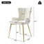 Chaises de salle à manger en velours Brevyn Glam-121784639-121784640-121784638