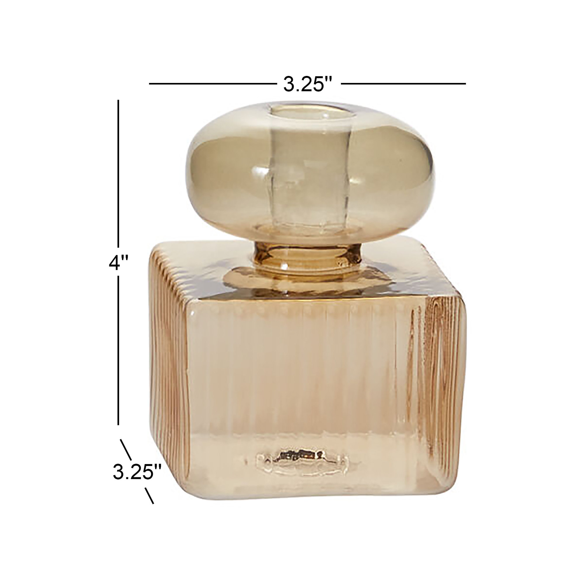 Wilton 4'' H Glass Tabletop Candlestick