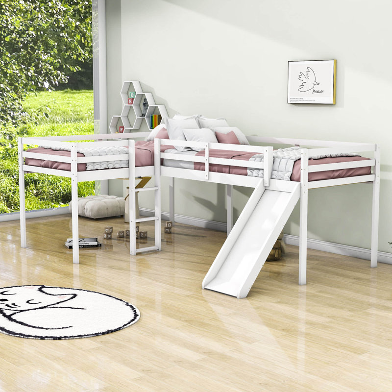 Lit mezzanine simple Gudrin par Harriet Bee, Blanc
