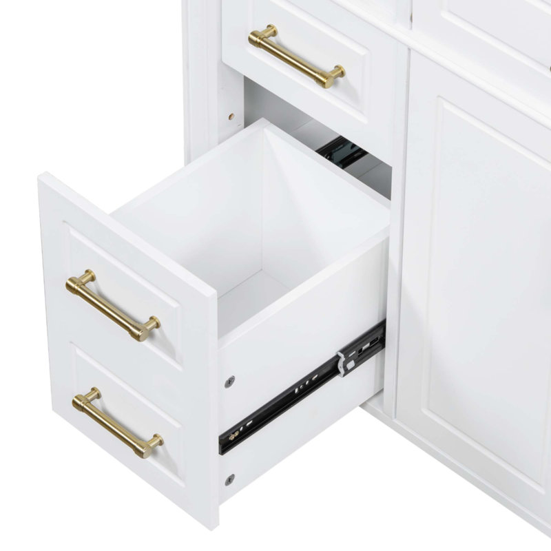Meuble-lavabo 36 po avec lavabo, Blanc