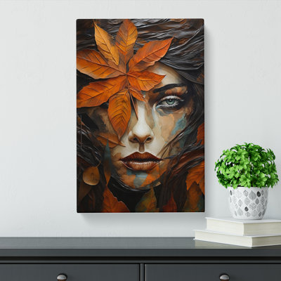Leaf Contemporary Art - Wrapped Canvas
