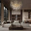 Lustre en cristal chromé 12 lumières Modern-1047968059-1047968056