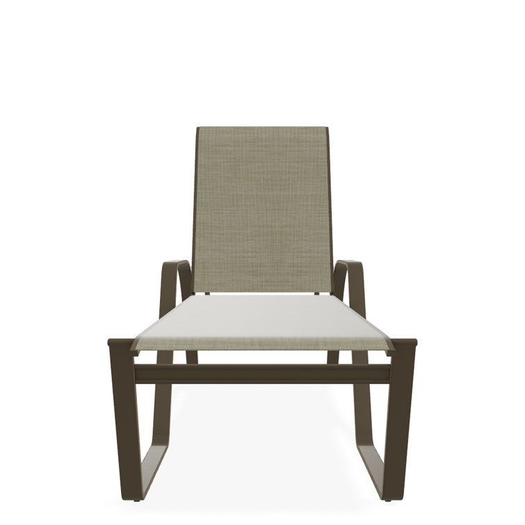 Holna Outdoor Rust-Resistant Metal Chaise Lounge