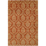 Wool Damask Area Rug