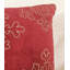 Coussin décoratif rouge en velours rouge 20 po x 20 po avec insert, 1 pièce
