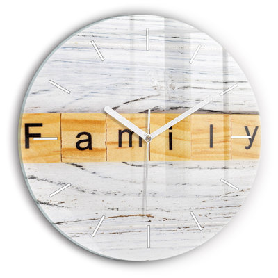Glass Wall Clock