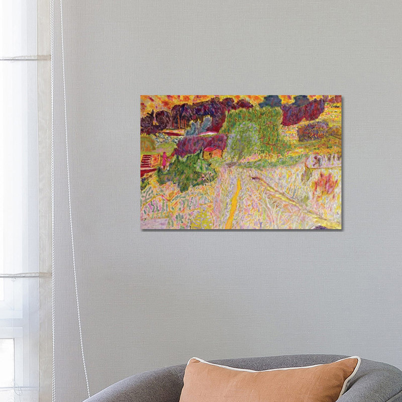 " View From The Artist'S Studio, Le Cannet, 1945 " by Pierre Bonnard, 18" H x 26" W x 1.5" D