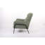 Chaises d'appoint rembourrées Comfort, structure en métal vert, salon moderne