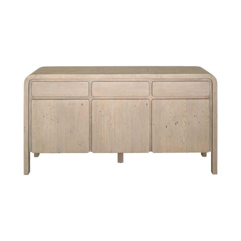 Buffet en pin récupéré de 63 po Hopkins, brun
