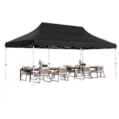240'' W x 120'' D Metal Pop-Up Canopy