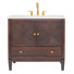 Meuble-lavabo simple 35,90544 po avec plateau en marbre