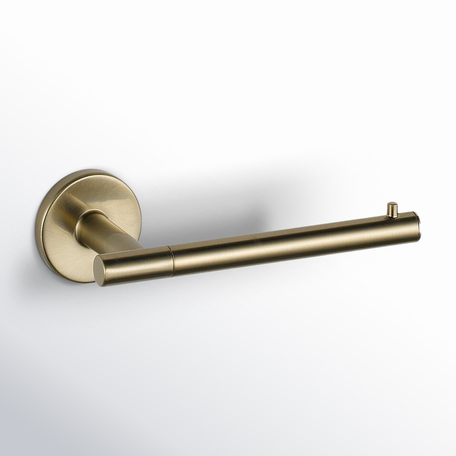 Trinsic Wall Mount Single Post Toilet Paper Holder Bath Hardware Accessory, Champagne Bronze