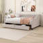 Upholstered double daybed with two drawers-1401108537