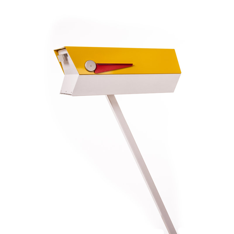 Boîte aux lettres moderne 2 tons, Blanc / tournesol ( jaune)