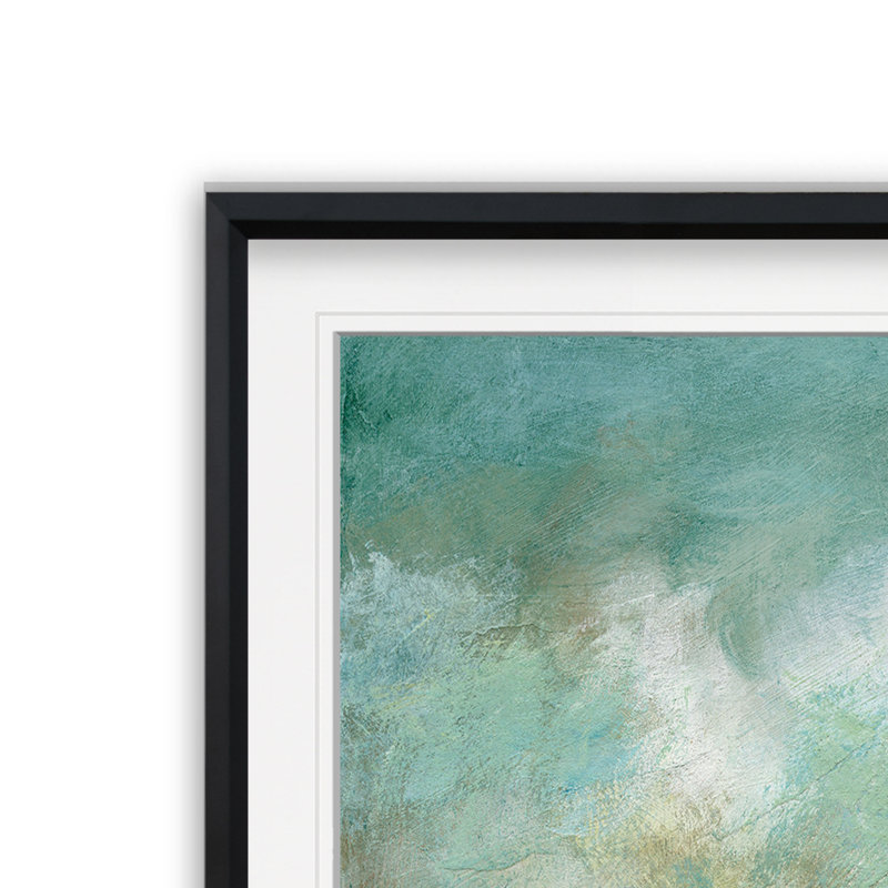 " Cloudscape I " Painting Print, 23" H x 23" W x 1.5" D, Black Framed