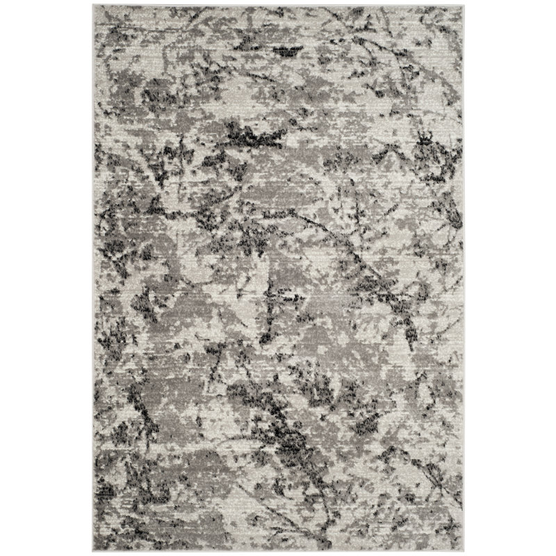 Tapis gris / ivoire Strasser, Rectangle 2 pi x 4 pi