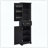 Freestanding Tall Bathroom Cabinet Two Doors Adjustable Shelves-1683903812