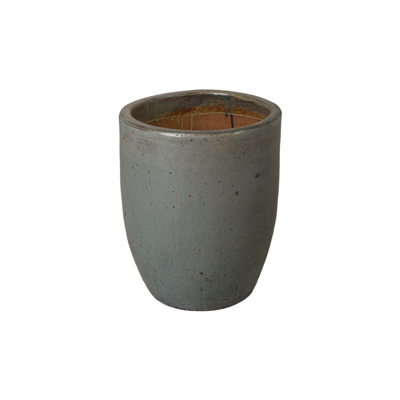 Efkea Handmade Ceramic Pot Planter, Blue, 20.5" H x 17" W x 17" D