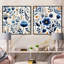 Lalie - Ensemble de 2 collages carrés botaniques abstraits-101849726-101849720