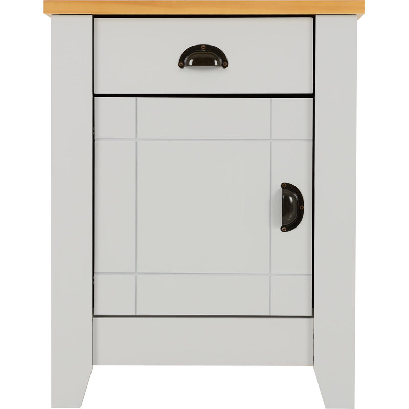 Fredonyer 1 - Drawer Nightstand in Grey/Oak