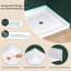 L 72 po x l 36 po Base de douche simple à seuil bas ADA avec drain à droite, bac de douche en acrylique antidérapant et base, plateau de douche blanc brillant avec ensemble de drain, base de douche à bride à carreaux à 3 côtés pour alcôve à 3 parois Installation-128706392