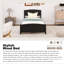Lit plateforme simple avec deux tiroirs-1155337316