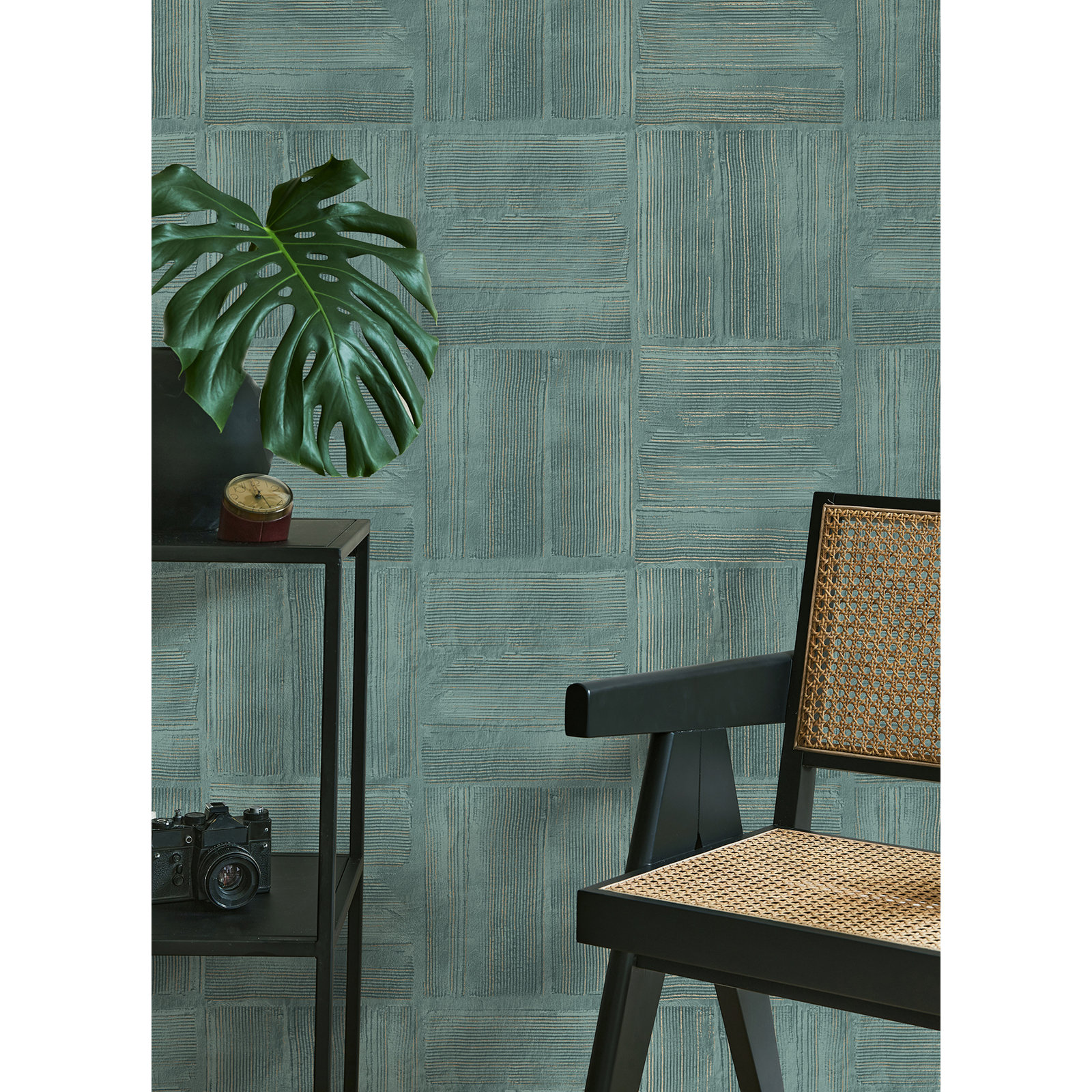 Addalyn Geometric Wallpaper, Blue