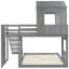 Lit mezzanine en bois avec attrait Playhouse