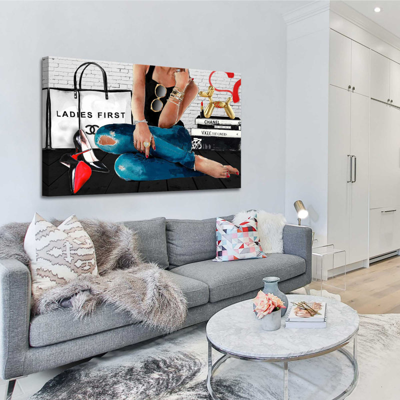 West Hollywood (Horizontal) par Jodi - impression, H 28 po x l 48 po x P 1,5 po, Toile tendue