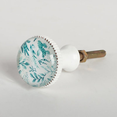 Bouton d'armoire "Cactus Parmi Feuillage"