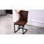 Mileta 51cm H Tufted Upholstered Metal Upholstered Back Cantilever Chair in Brown