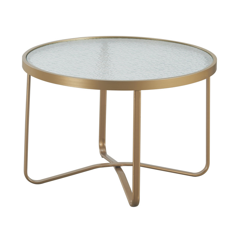 Elle Decor Mirabelle Outdoor Coffee Table, Gold