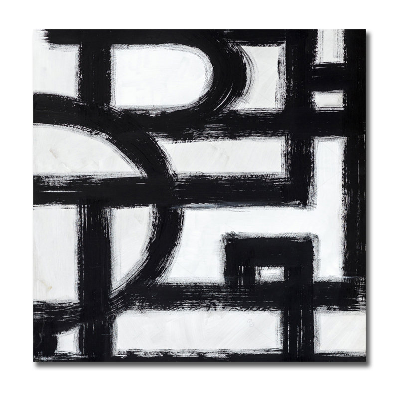 Broken Lines - Impression sans cadre, H 24 po x l 24 po x P 1,5 po, Acrylique