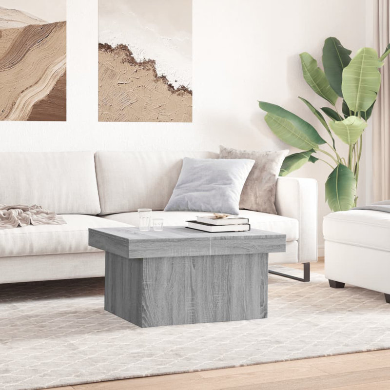 Aquilera Coffee Table with Storage, Grey Sonoma, 40cm H x 80cm L x 55cm W