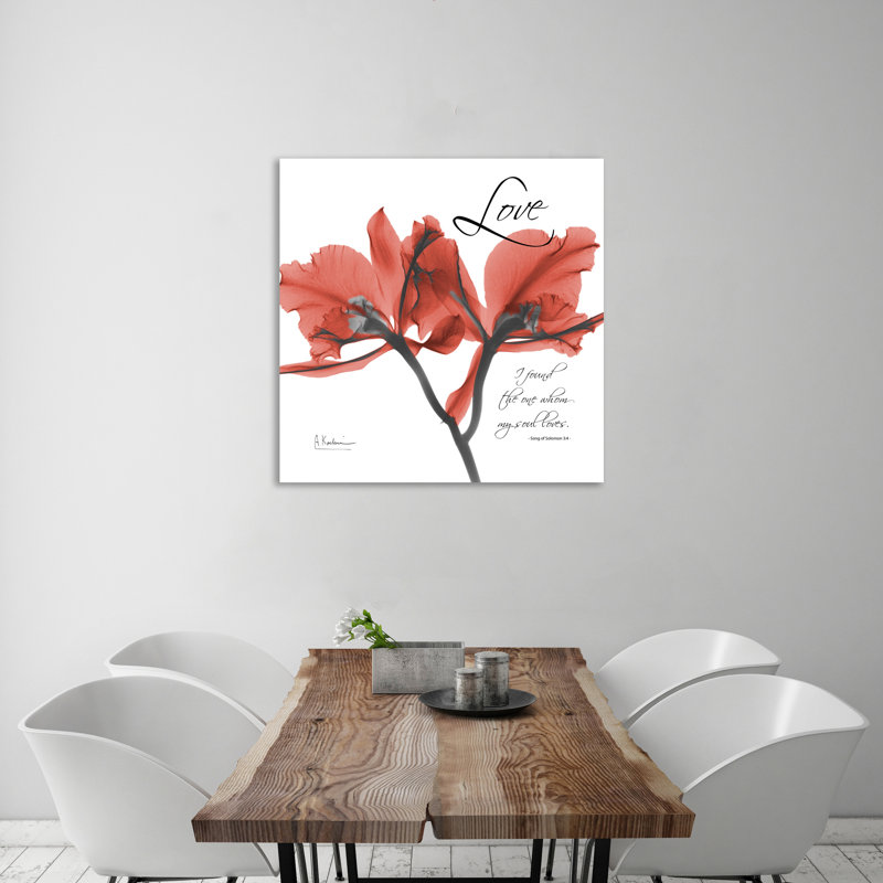 «par albert koetsier,, reproduction de photo Orchid Love X-Ray, H 48 po x l 48 po x P 1,5 po, Toile