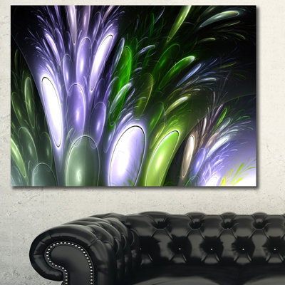« mystérieux psychédélique fleur », impression sur toile tendue