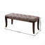 Banc touffeté, tissu, brun-292764316