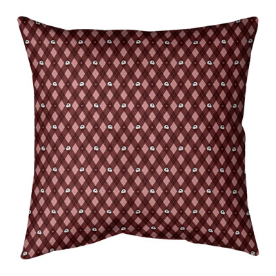 Coussin intérieur / extérieur Katelyn Elizabeth Argyle Skulls
