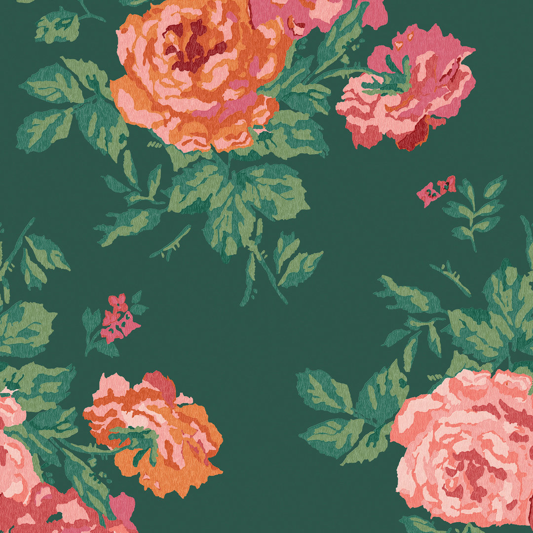 Cath Kidston Archive Rose Floral Wallpaper