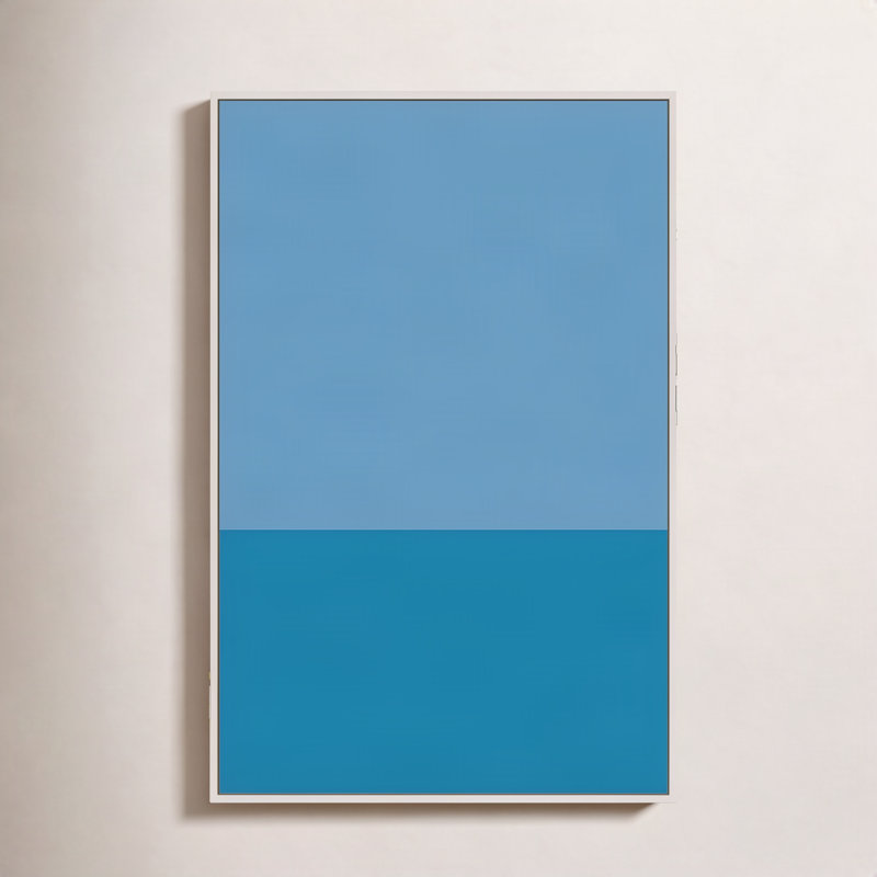 Lachaun Color Studies 2 by Romina Gadler - Framed Wall Art, 30" H x 21" W x 1.25" D, White Framed Canvas