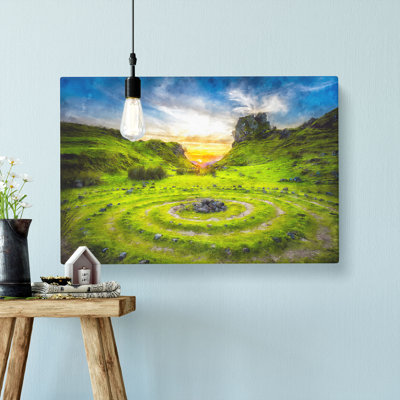 Fairy Glen At The Isle Of Skye - Wrapped Canvas Painting