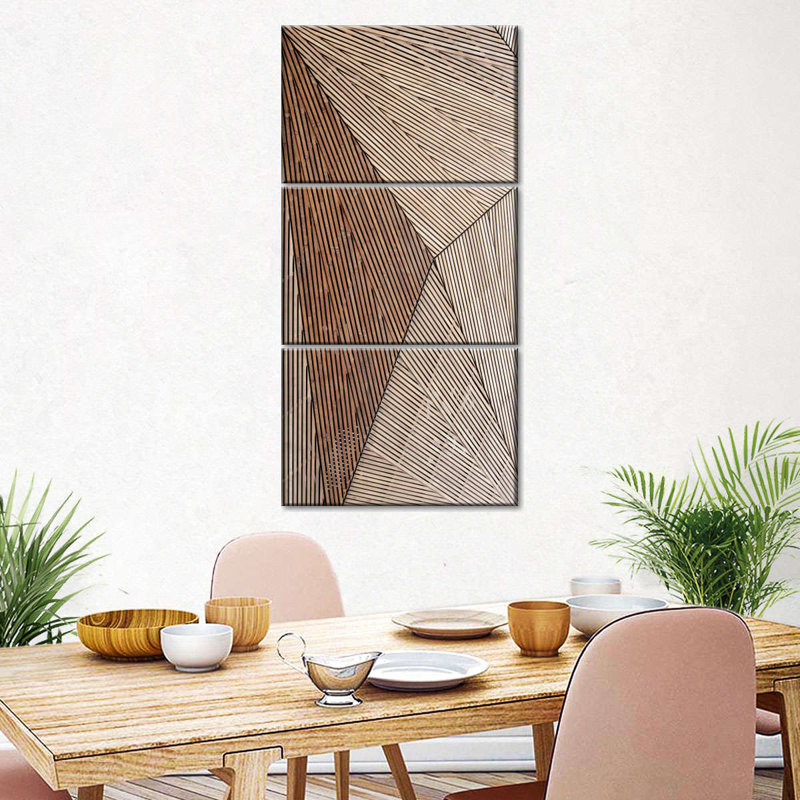 Architecture, structure en bois, 3 pièces, H 52 po x l 24 po x P 1,25 po