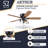 Arthur 52" Ceiling Fan with LED Light