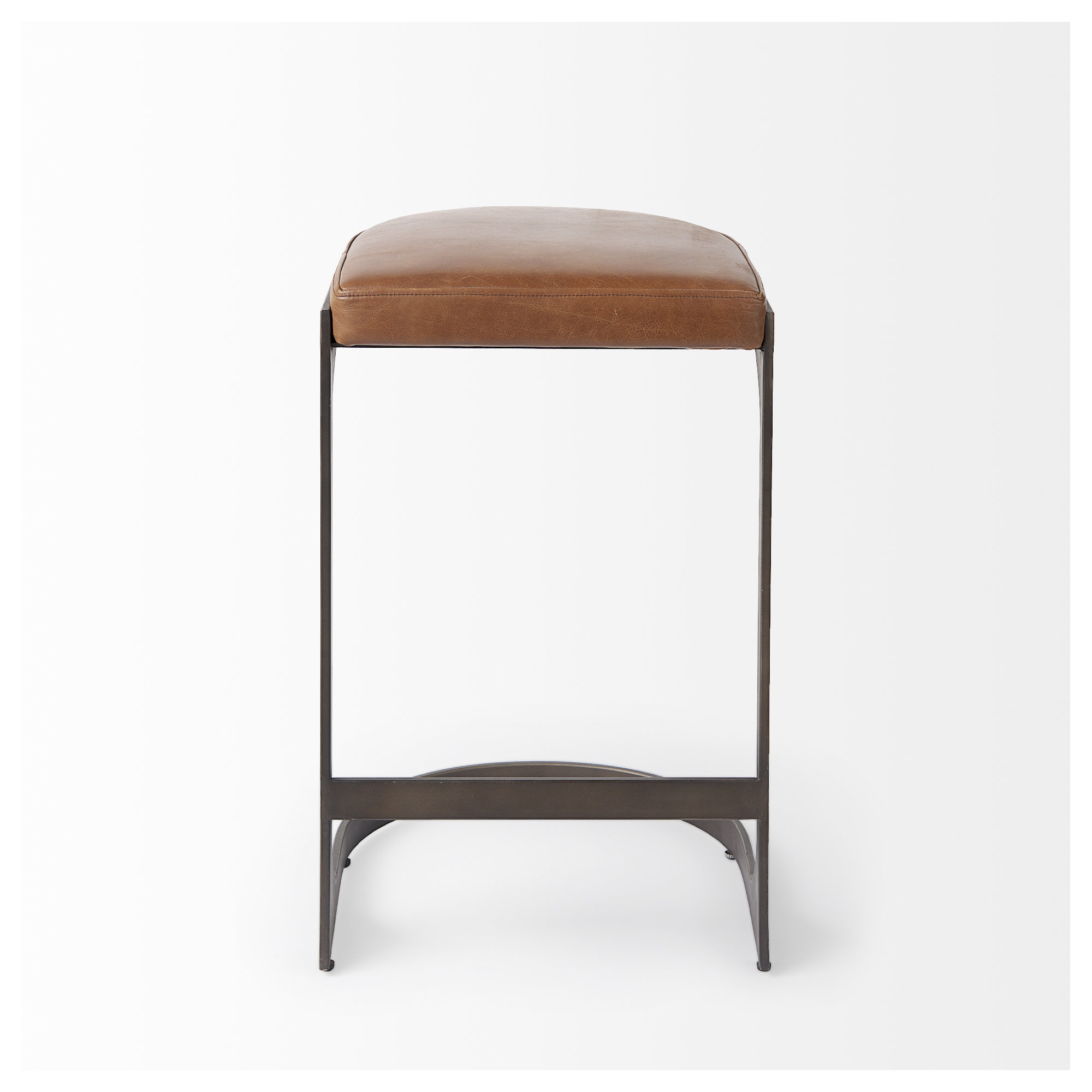 Bellesa Counter & Bar Stool, Bar Stool (28” Seat Height), Medium Brown