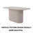 Chiho Dining Table with Thick Top & Vertical Striped Legs-114264812