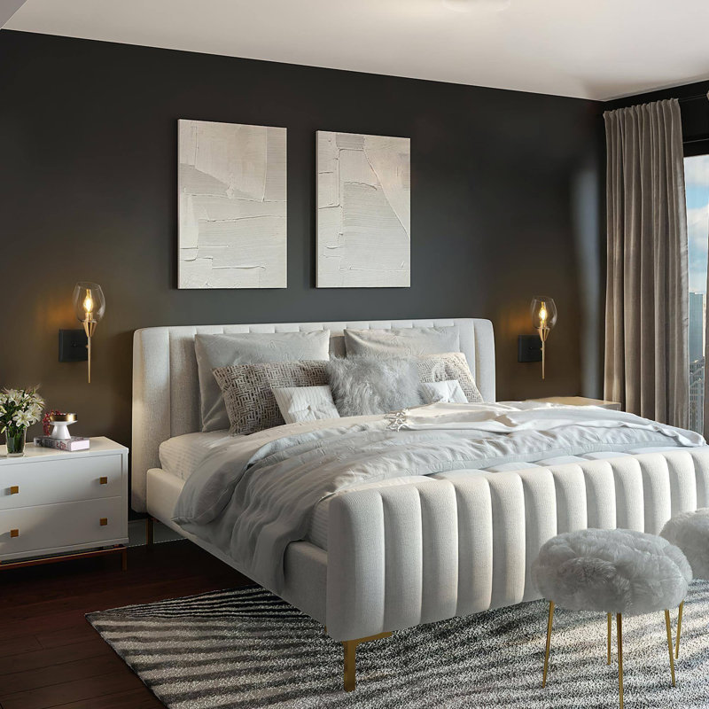 Applique murale 1 lumière pour salle de bain à bras articulé 1 lumière 14,6 po