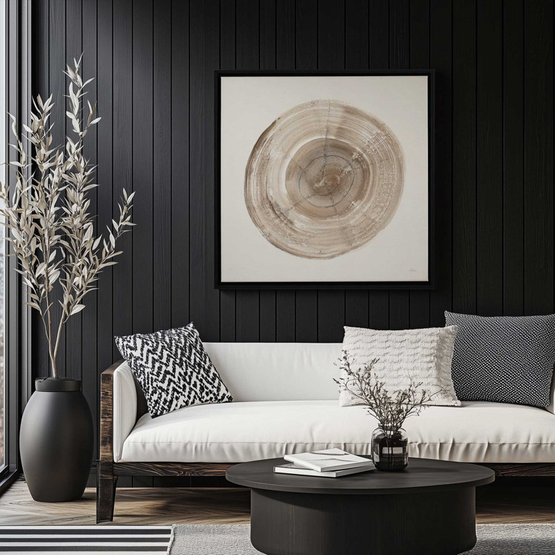 Rings of Time II, reproduction sur toile dans un cadre, H 12,75 po x l 12,75 po, Cadre flottant noir satiné