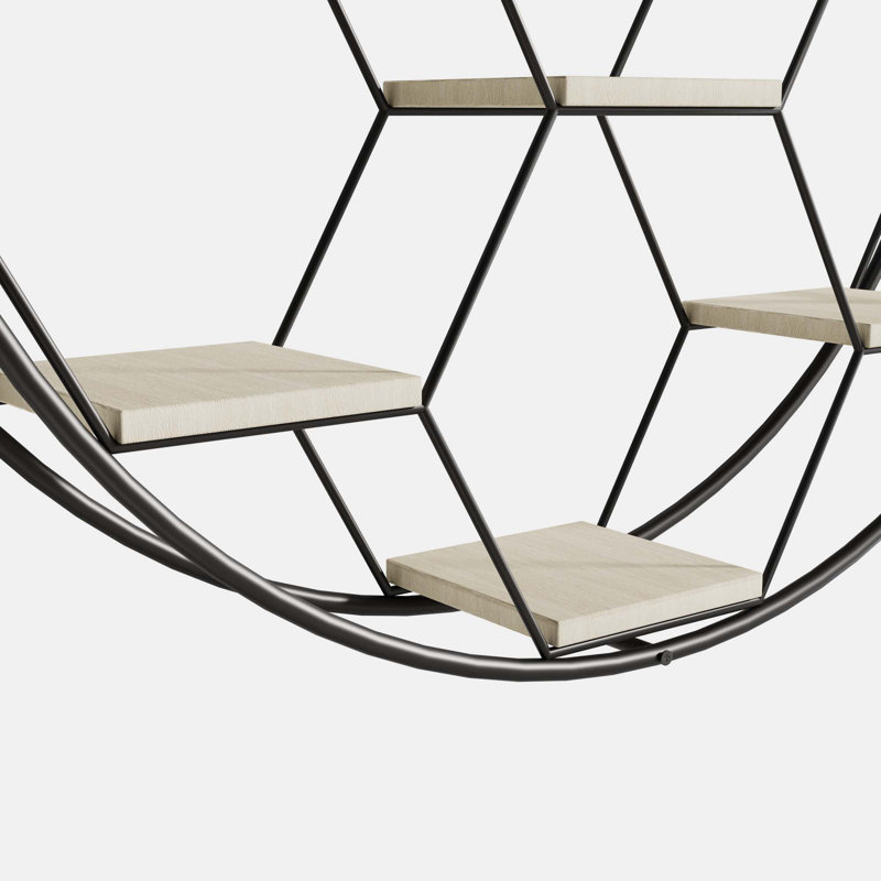 Jefthy Circle Accent Shelf