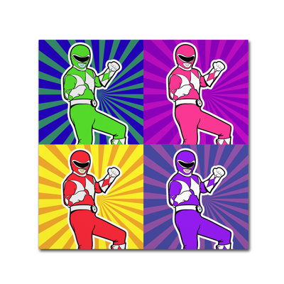 Power Ranger' Graphic Art Print on Wrapped Canvas -  Trademark Fine Art, ALI15530-C1414GG