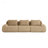 114 Inch Modern Modular Sectional Sofa, Flannelette Fabric, Oversized 3-Seater Couch, Deep Seat, Buckle Connection, Anti-Slip Design, No Assembly-1795229068-1795229057